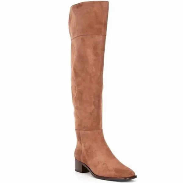 Antonio Melani Rilee Brown Suede‎ Over The Knee Tall Dress Boots - Image 2