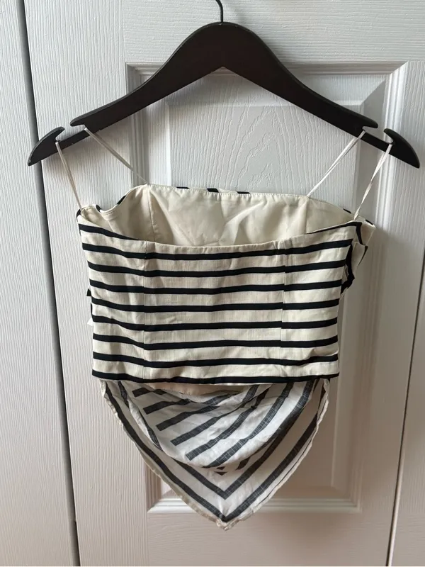 Zara Striped Bandana Tube Top - Image 3