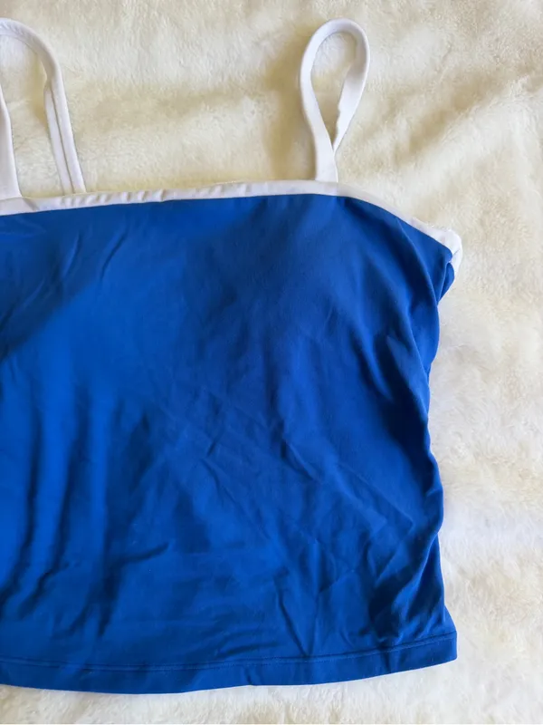 All in Motion Tank Top Blue White Size Medium - Image 2