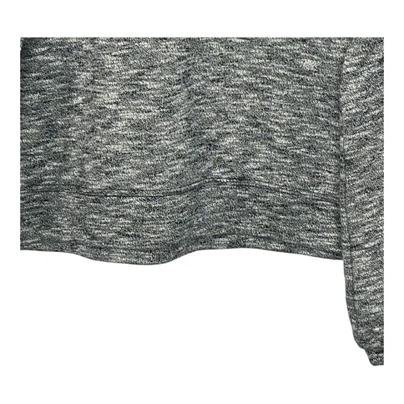 Madewell Space Dye Puff Sleeve‎ Sweatshirt Womens Large Grey Marled Casual Top - Image 5