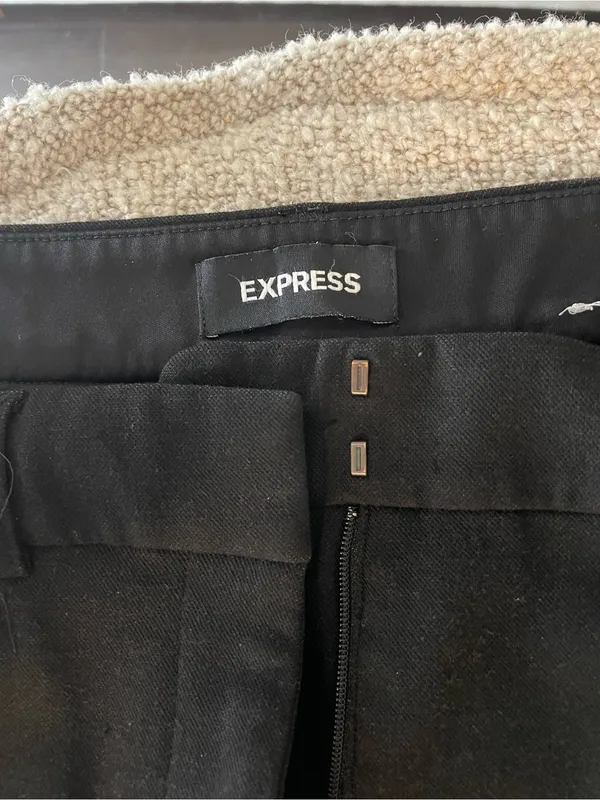 Express Columunist Barely Boot Black Womens Dress Pants - Image 2