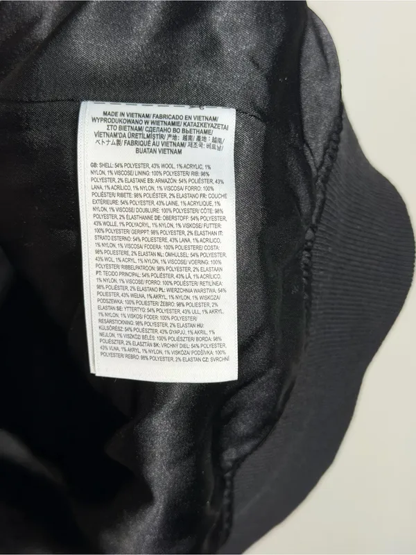 NEW Vans Piper Stadium Vest Black Wool Blend Varsity Bomber‎ Preppy Streetwear - Image 10