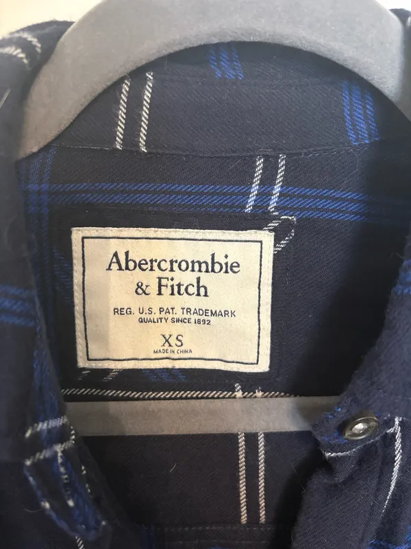 Abercrombie Blue Plaid Flannel - Image 2