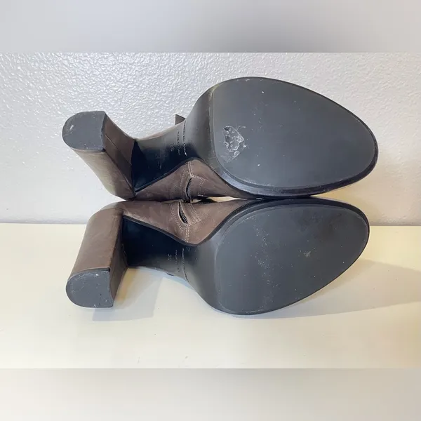 Roberto Del Carlo Taupe Brown High Heel‎ Ankle Leather Boots Size 8 - Image 13