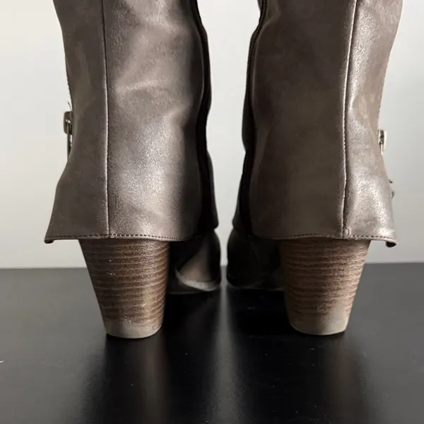 Brown Faux Cowgirl‎ Boots - Image 6