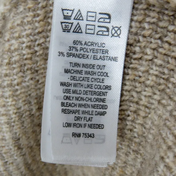 Sincerely Jules Casper Cardigan Beige Tan Brown Colorblock Long Sweater Medium - Image 5