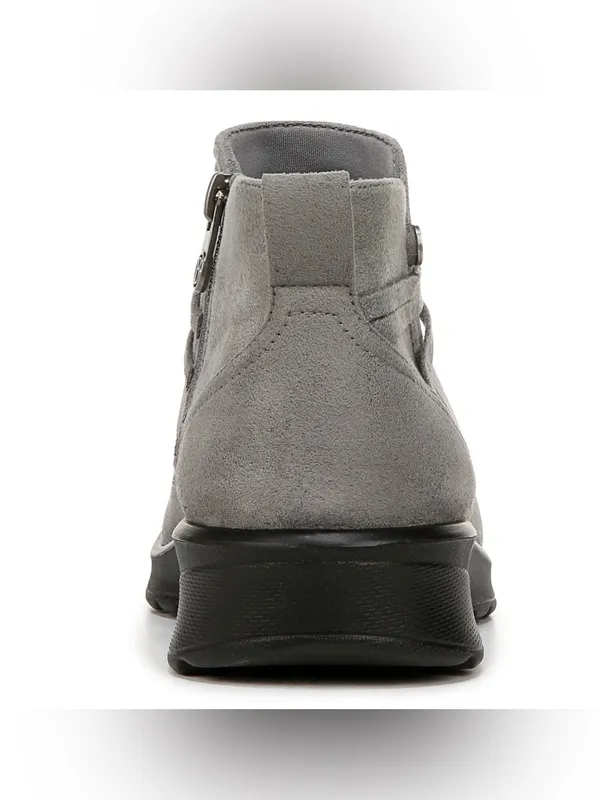 Bzees Grey Slip-On Ankle Booties Size 9 Wide - Image 9