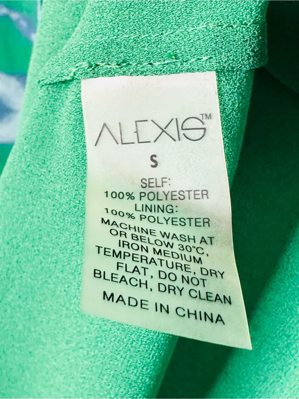 Alexis Green Meadow Tie Dye Chiffon Print Tassel Tie Maxi Skirt - Image 10