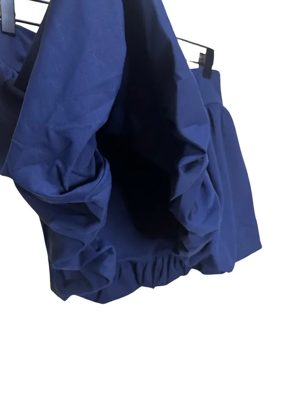 Anthropologie Daily Practice Bubble Mini Skirt in Waypoint - Navy M NWT - Image 6