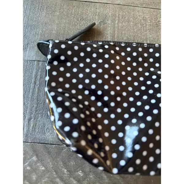 Duluth Trading Company black white polka dot travel bag‎ 8"x5" - Image 3
