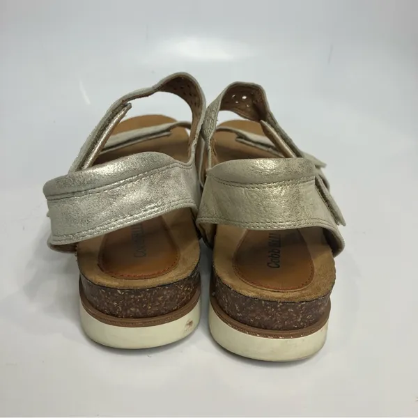 Cobb Hill May Wave metallic sandals silver ankle strap women’s size 9‎ casual - Image 7