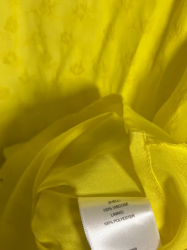 A Loves A Yellow Floral Dress Size XS - Image 9