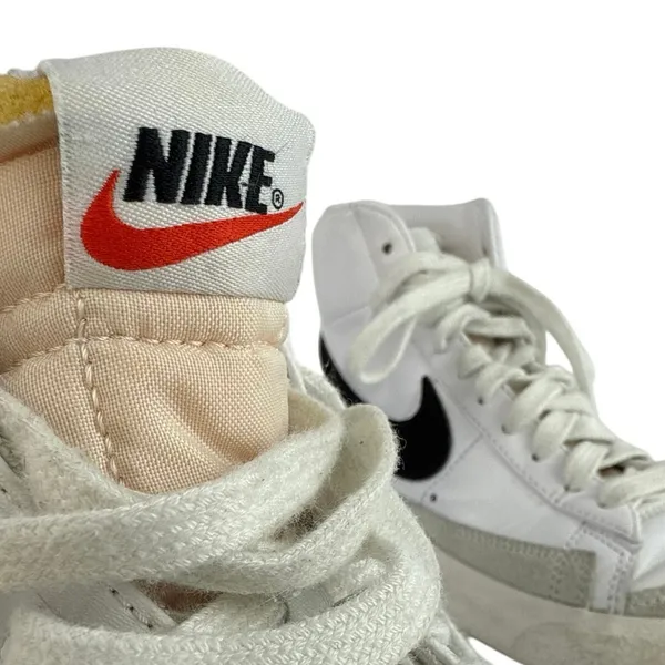 Nike Blazer Mid '77 White Black Mid Top Lace Up Athletic Sneakers Shoes Size 7 - Image 7