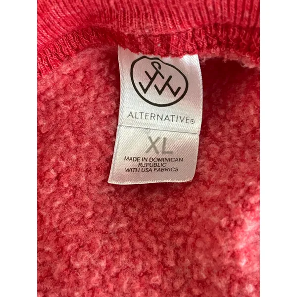 Alternative Apparel "Merry Merry Merry" Red Christmas Sweatshirt Size XL - Image 4