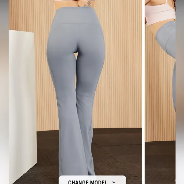 🌲Fabletics PureLuxe High Waisted Flare Yoga Leggings Lululemon Align Inspo M - Image 6
