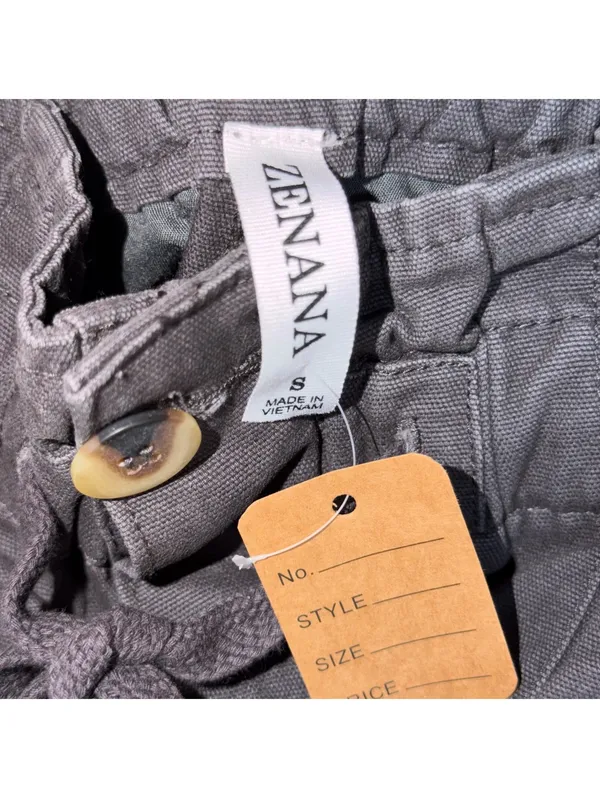 Zenana S Charcoal Paperbag Waist Pants NWT - Image 9