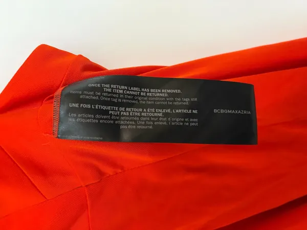 BCBGMAXAZRIA Dress orange cut out dress - Image 2