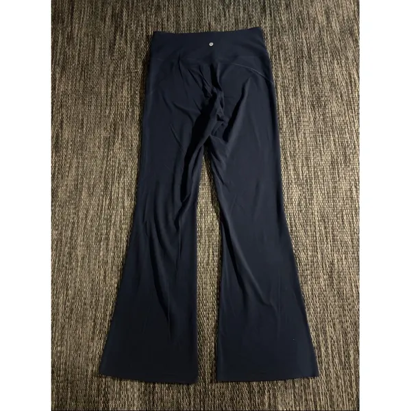 Lululemon Groove Super High Rise Flared Legging Pant Nulu™ Navy Size 12 - Image 2