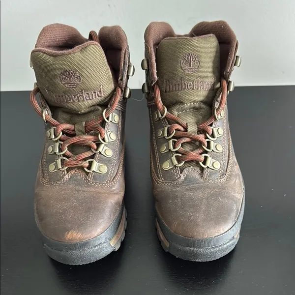 Timberland Women's Dark Brown Leather Boots Sz‎ 6.5 - Image 2