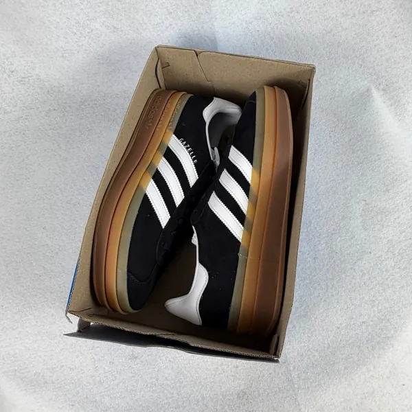 Adidas Gazelle Bold W‎ Platform Sneakers Black White IE0876 Womens US 9.5 UK 8 - Image 12