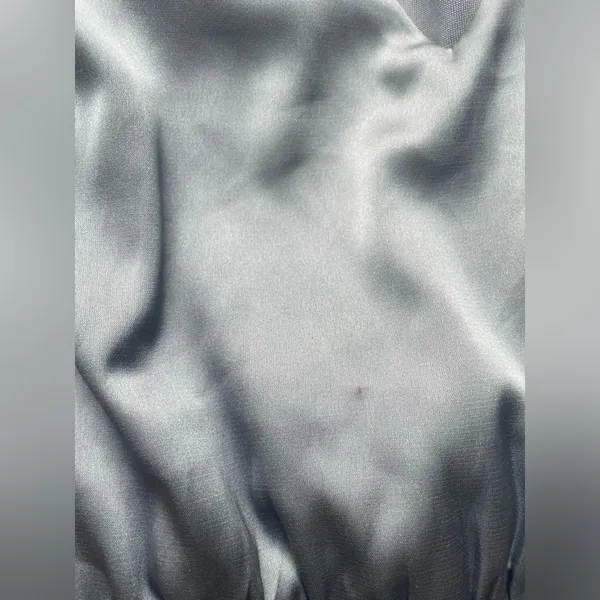 Baltic Born Silvery Blue A-Line Silky Dress - Image 2