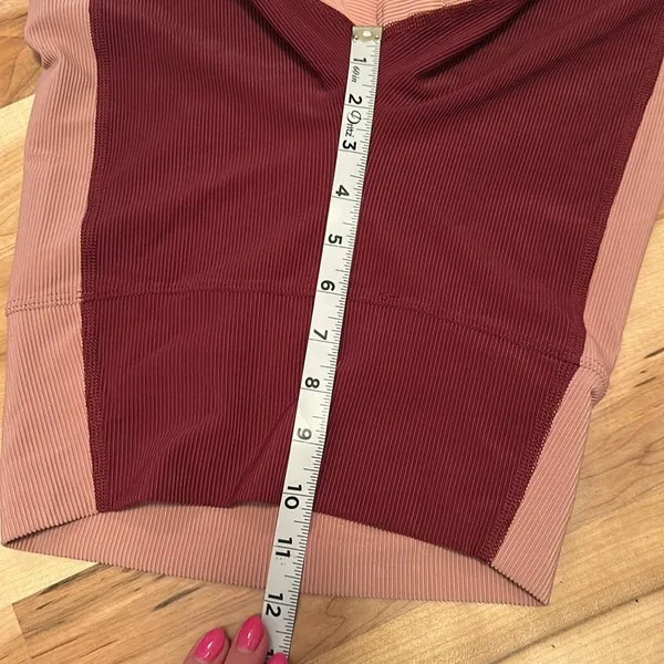 Beach Riot Ribbed Pink Leggings Small - Image 4