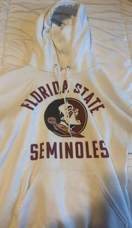 Florida State Hoodie White Size M - Image 2