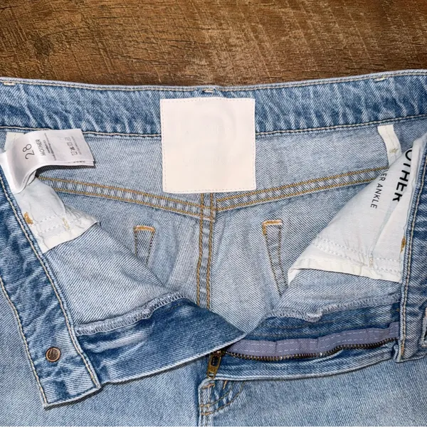 Mother Superior The Hustler Ankle Fray Home on the Range Light Blue Jeans - Image 6