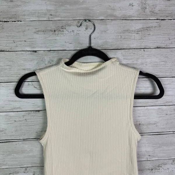 Madewell Side Slit Mockneck Tank Top Size XXS - Image 5