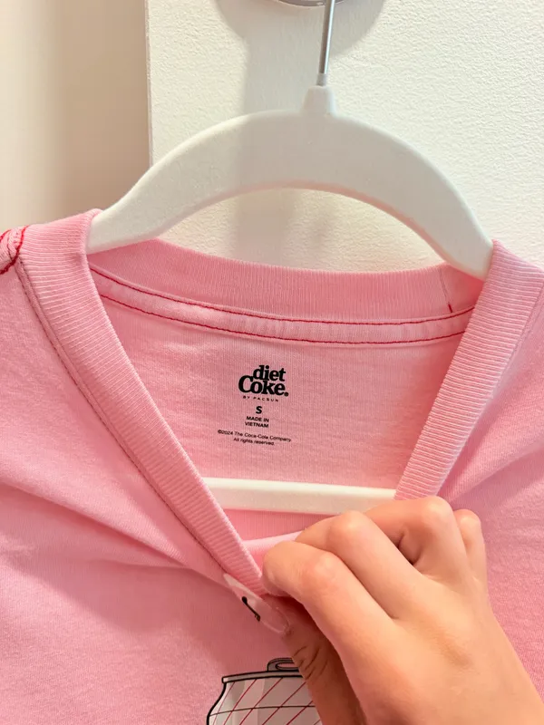 diet coke boxy tee Pink - Image 3