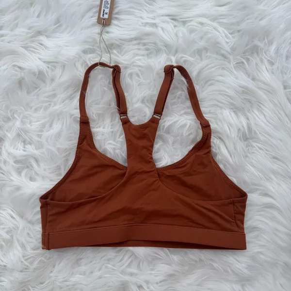 Skims Fits Everybody Racerback Bralette Bronze Size XXS BR-SCN-1712 - Image 4