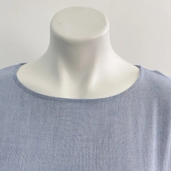 Madewell Pinstripe Dress Short Sleeves XSMALL blue white nautical coastal - Image 7