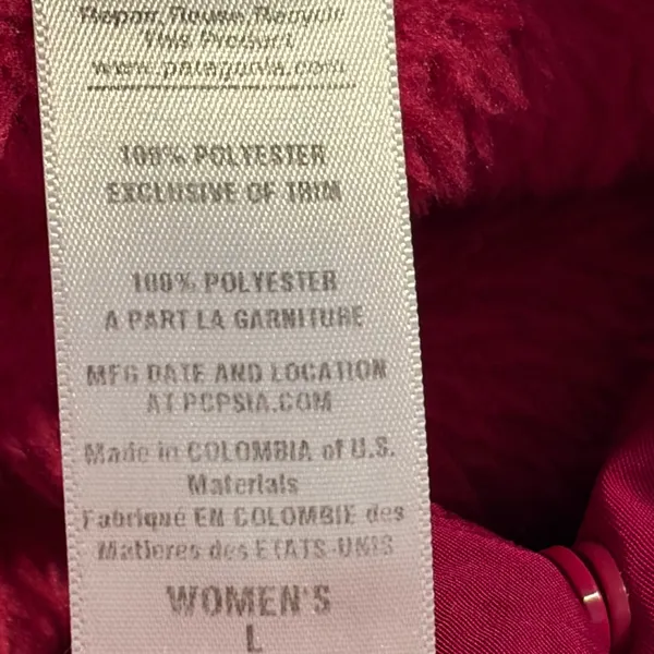 Patagonia Snap-T Fleece Pullover Womens Large Pink‎ Polartec Thermal Pro 0772 - Image 8