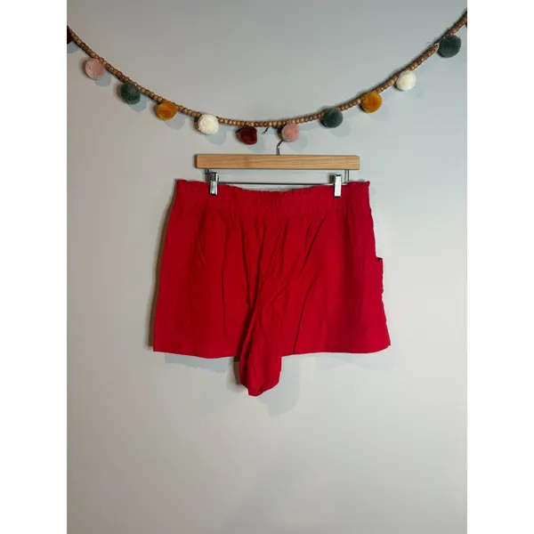 A New Day red linen blend shorts - Image 2