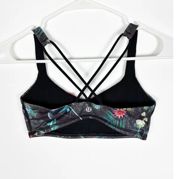 Lululemon Free To Be Bra Curious Jungle Multi Black Size 4 Activewear - Image 5