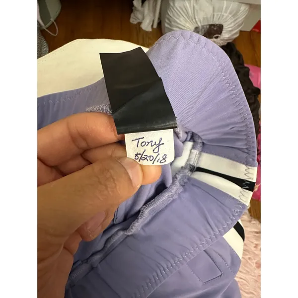Norma Kamali x REVOLVE Side Stripe Joggers Pants Size XS‎ Violet Purple - Image 14