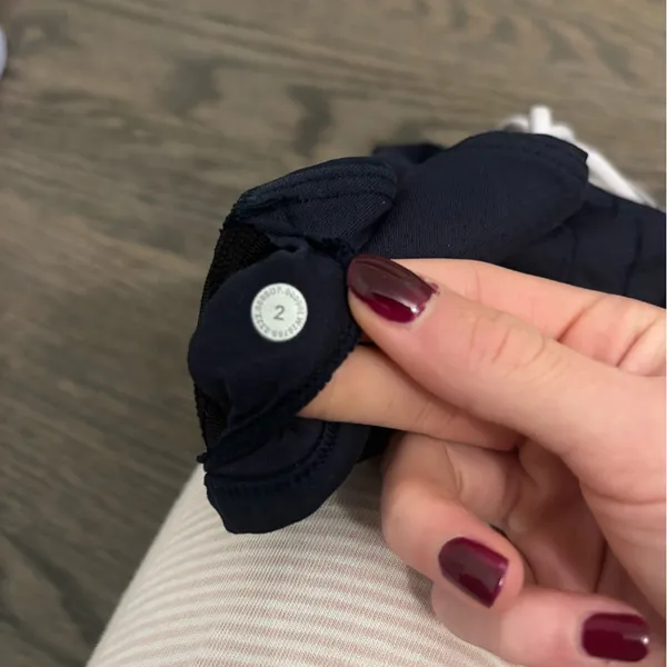 lululemon athletica Black Bra with White Straps - Image 3