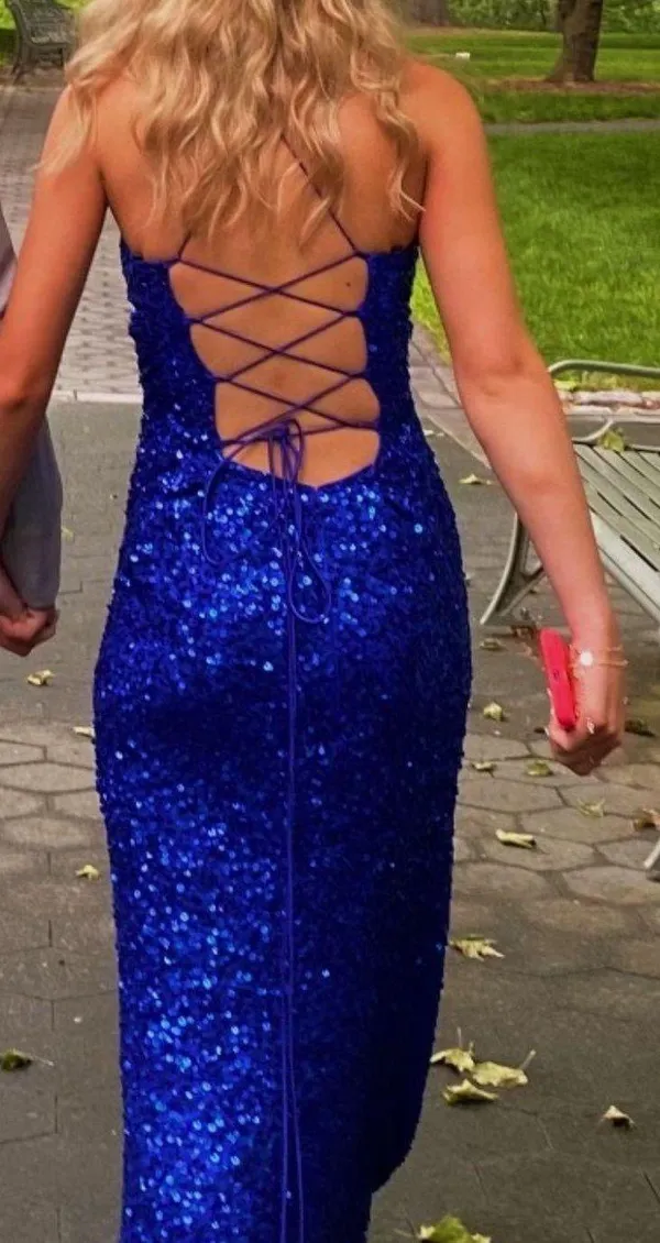 Royal Blue Prom Dress - Image 3