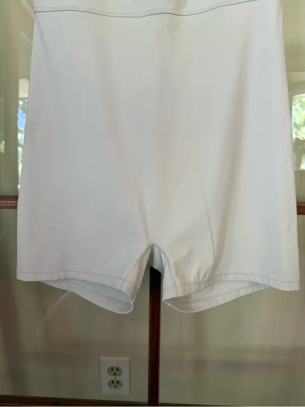 White Fox Divine Playsuit Logo Romper White Size Large Active Lounge Athleisure - Image 7