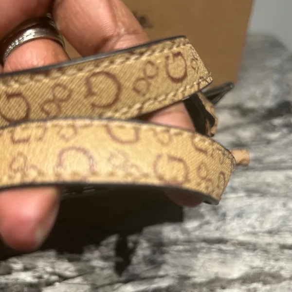 Guess Brown Mini Monogram Bag - Image 7