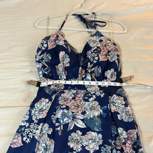Parisian Works Pink and Blue Maxi Sundress Sleeveless Size 6‎ Tall US - Image 8