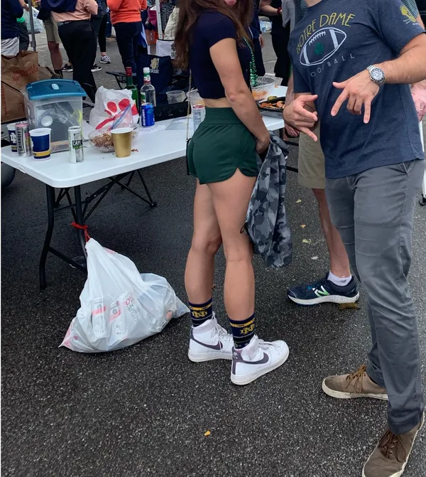 Champion Green Notre Dame Shorts - Image 3