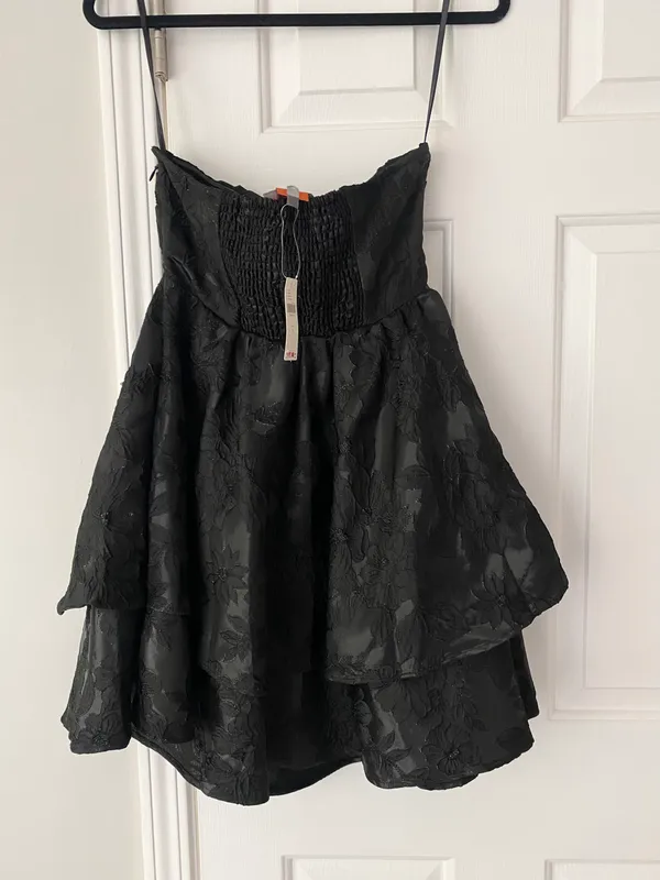 Anthropologie Bhanuni By Jyoti Embroidered Strapless Mini Dress, Size 6 - Image 12
