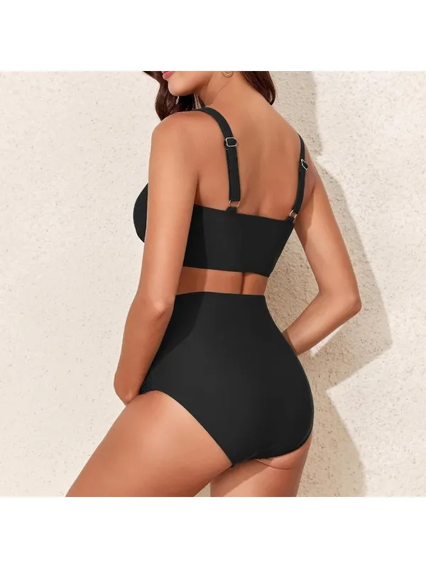 Maternity Swimsuit Bikini High Waisted Pregnancy Bathing Suit Two Piece SMALL - Image 6