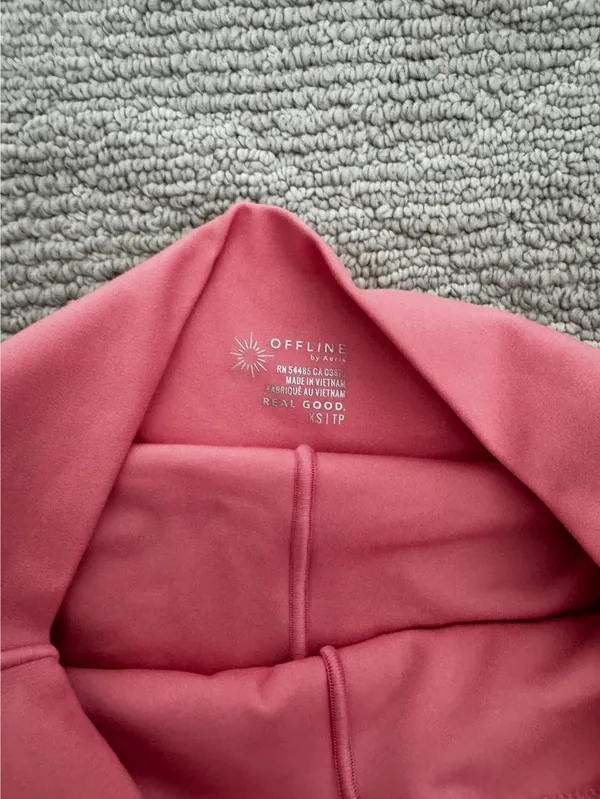 Salmon Pink Aerie Pleated Skirt - Image 2