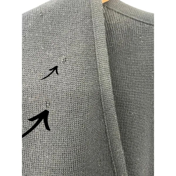 Vintage 70's Nordstrom | L | Mid Length 100% Wool Gold Button Cardigan Sweater - Image 5