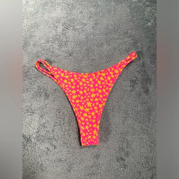 Kulani kinis Floral Pink bikini swimsuit Bottoms large - Image 8