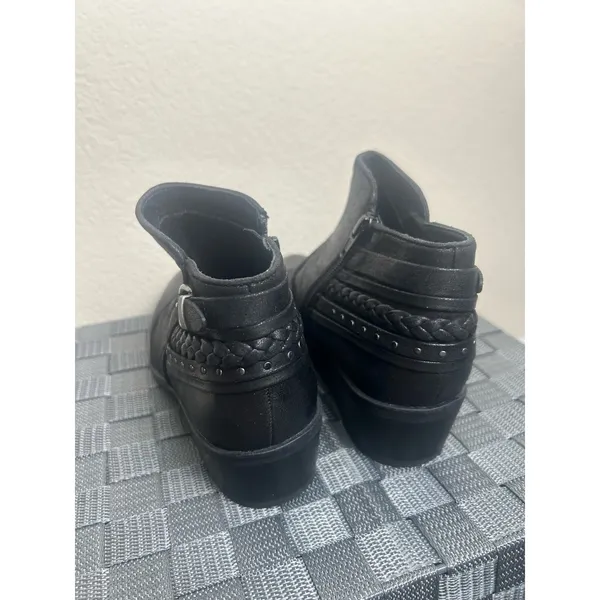 Naturalizer Boots Women's Size 7 Black Booties Autumn Preppy Casual Heeled Shoes - Image 11