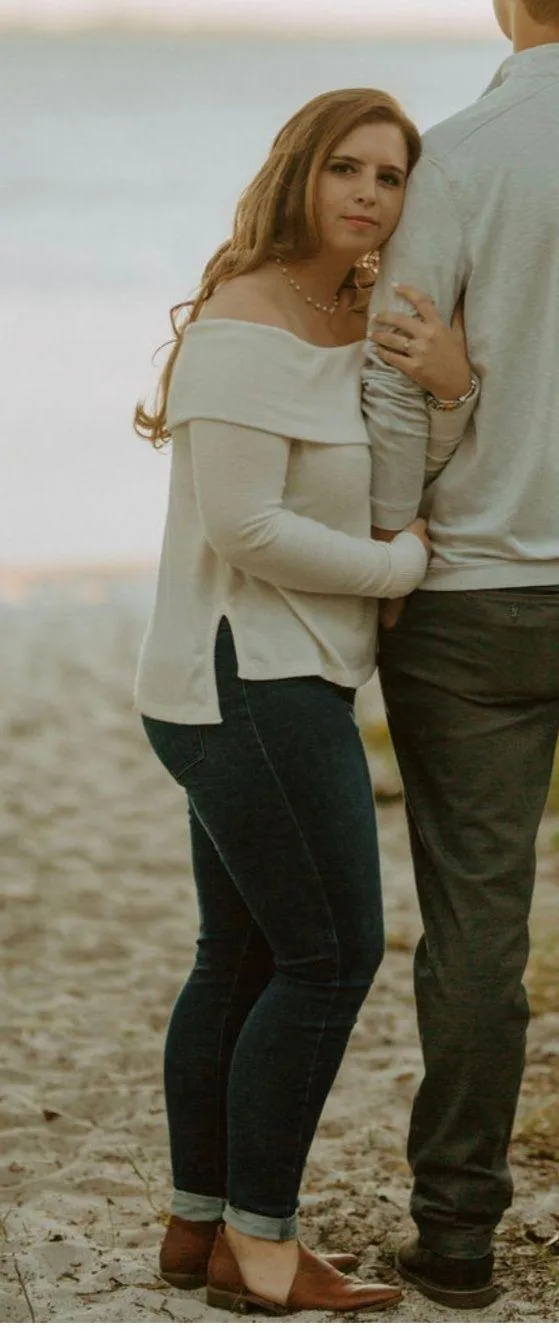 Abercrombie White Off Shoulder Sweater - Image 3