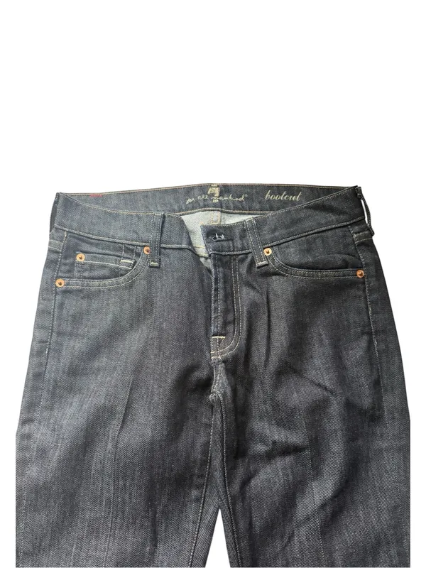 7 For All Mankind Dark Indigo Bootcut Jeans - Image 2
